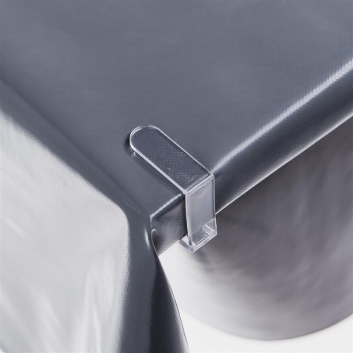 Pvc Tablecloth Clamps transparant 1x6x6cm (set of 4)