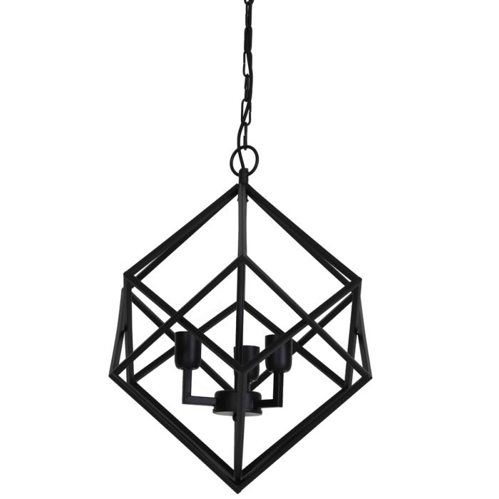 Hanging lamp 3L Ø46x56 cm DRIZELLA matt black