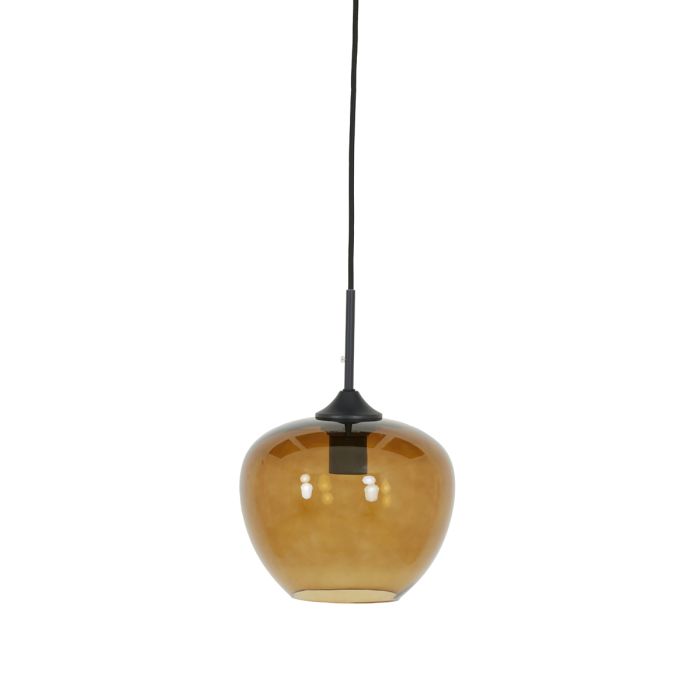 Hanging lamp Ø23x18 cm MAYSON glass brown+black