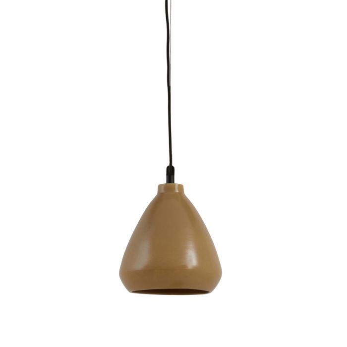 Hanging lamp Ø22,5x25 cm DESI matt olive green