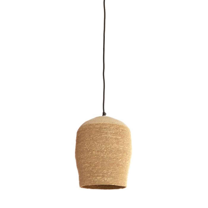 Hanging lamp Ø24x32 cm BOLSENA seagrass natural+cream