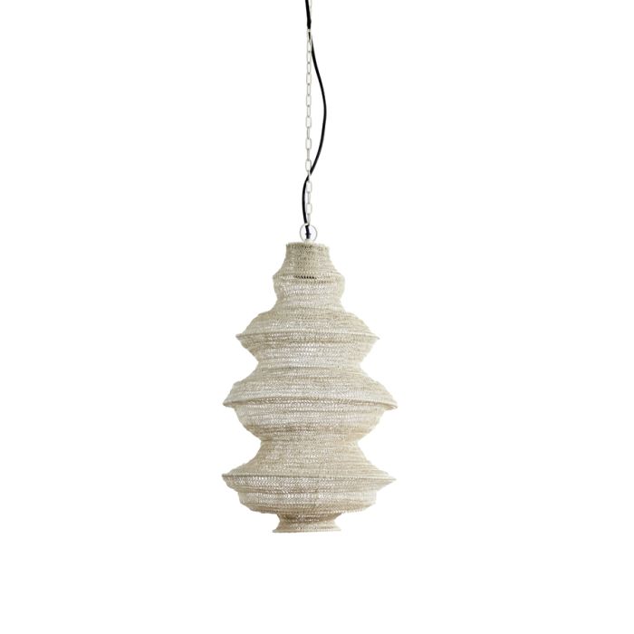 Hanging lamp Ø31x55 cm NAKISHA light grey