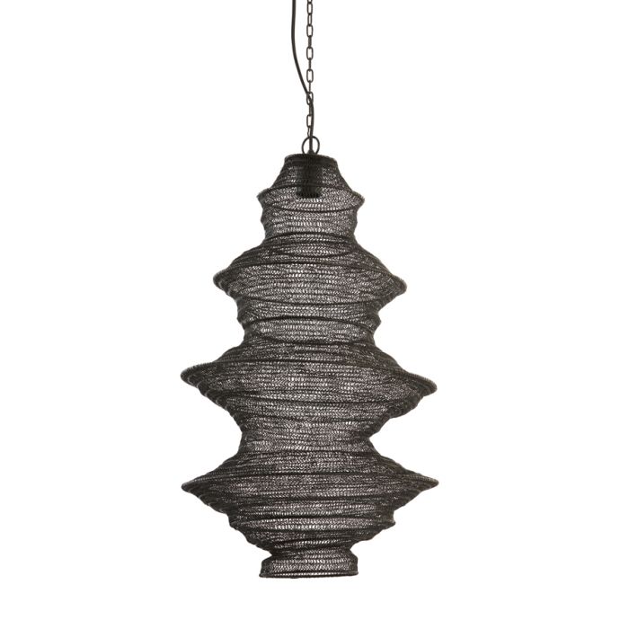 Hanging lamp Ø40x70 cm NAKISHA matt black