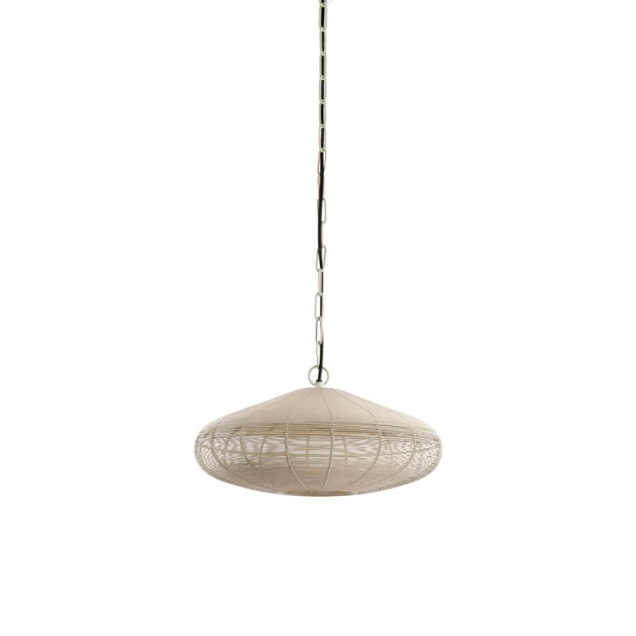 Hanging lamp Ø40x18 cm BAHOTO matt cream