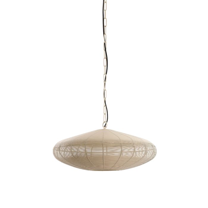 Hanging lamp Ø51x20 cm BAHOTO matt cream