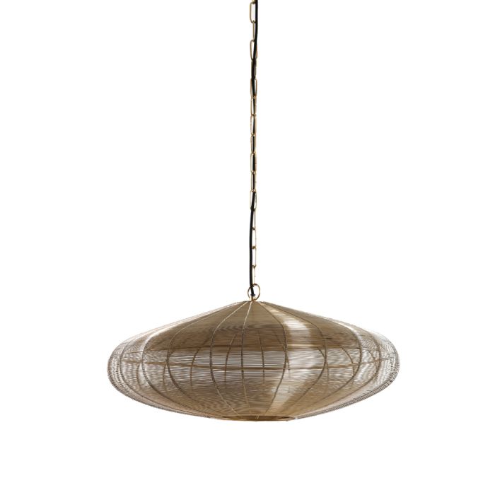 Hanging lamp Ø60x23 cm BAHOTO light gold