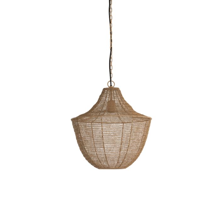 Hanging lamp Ø40x44 cm SHARIKA matt beige