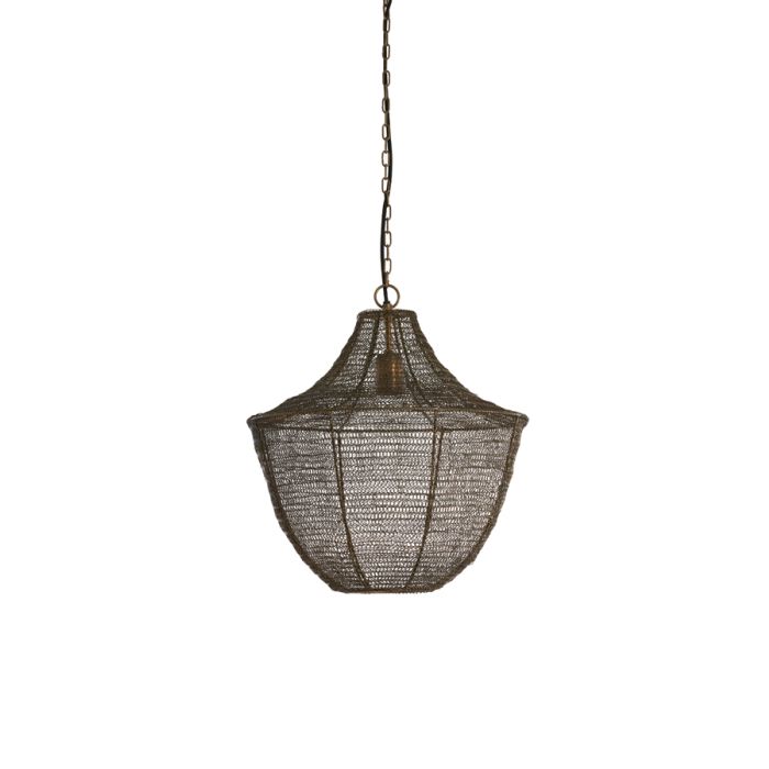 Hanging lamp Ø40x44 cm SHARIKA antique bronze