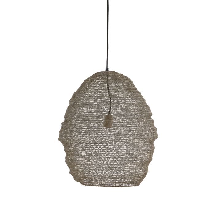 Hanging lamp Ø45x60 cm NIKKI wire taupe