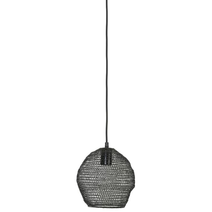 Hanging lamp Ø18x20 cm NOLA wire shiny black