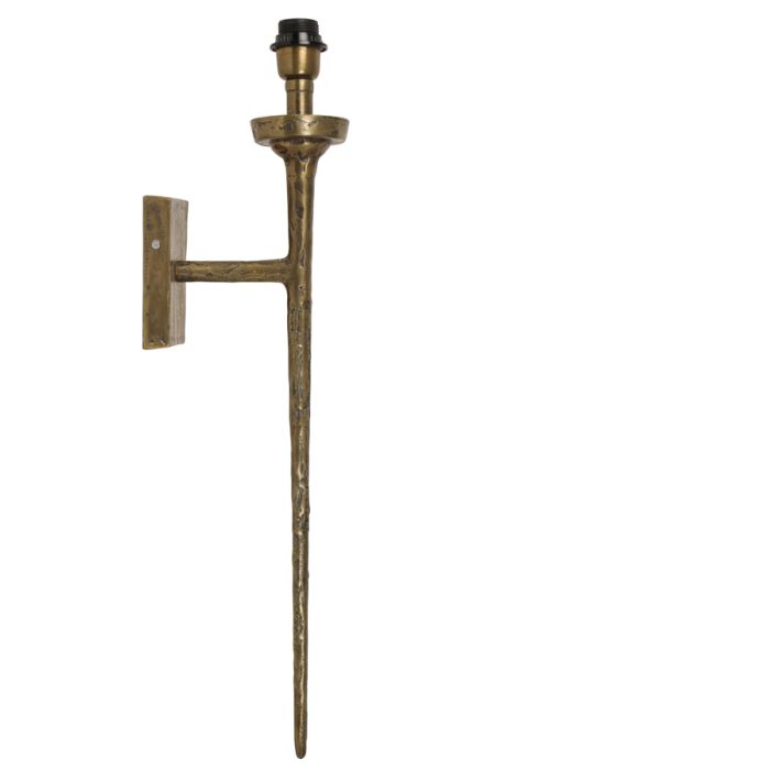 Wall lamp 21x9,5x75 cm TORCH raw antique bronze