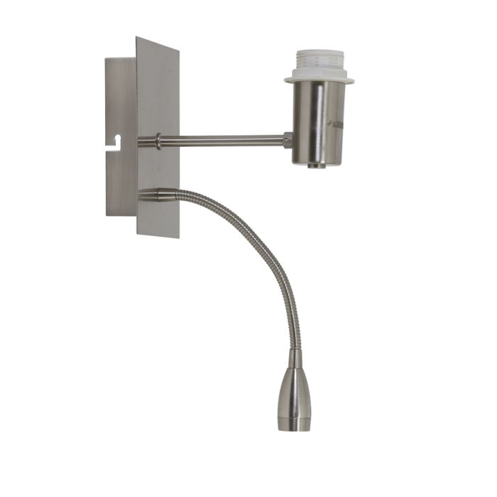 Wall lamp+ledflex 20x11x35 cm REGINA nickel satin