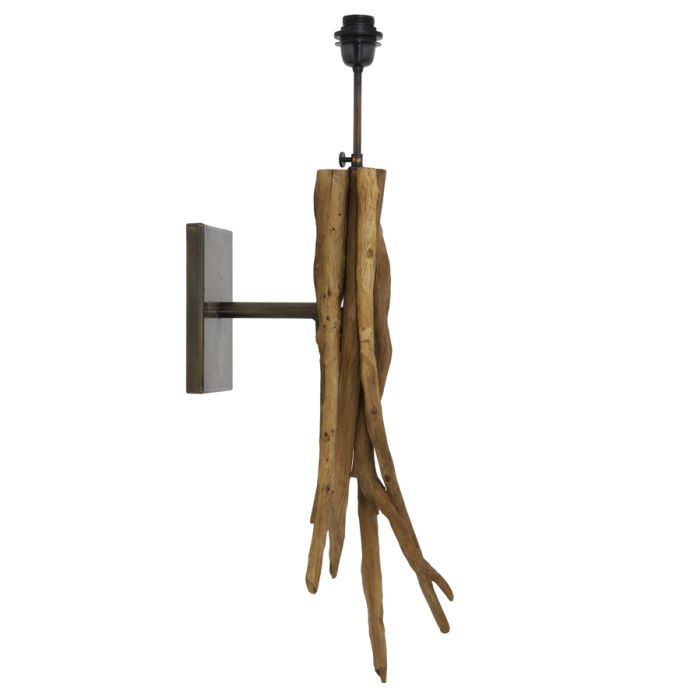 Wall lamp 25x18x70 cm BLUMA natural brown