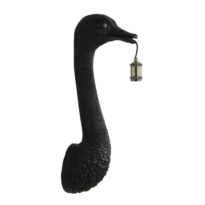 Wall lamp 25x19x72 cm OSTRICH matt black