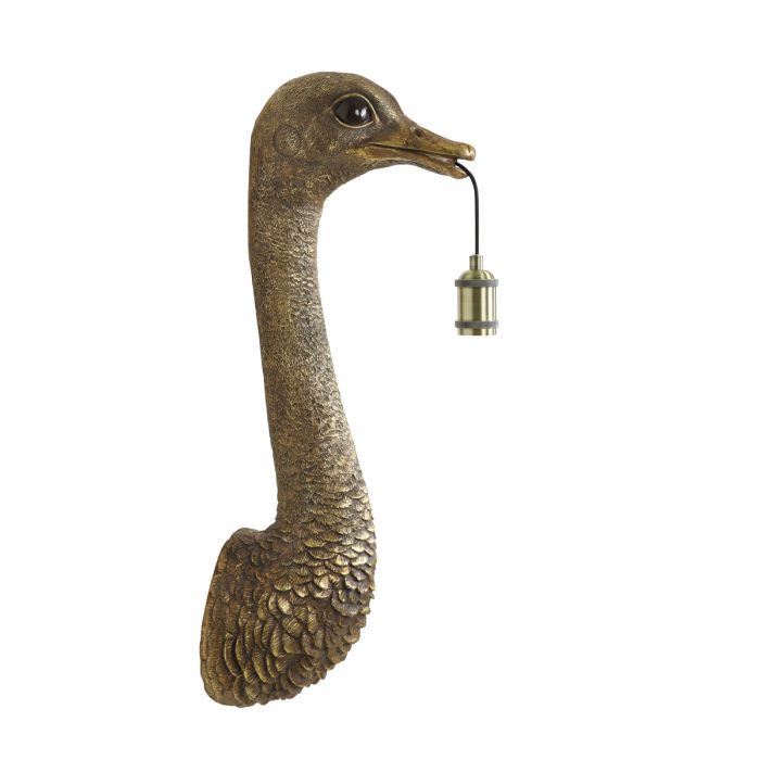 Wall lamp 25x19x72 cm OSTRICH antique bronze