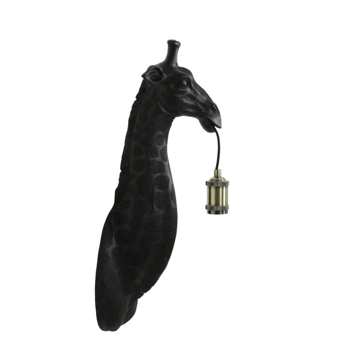 Wall lamp 20,5x19x61 cm GIRAFFE matt black