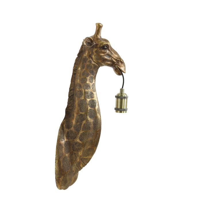 Wall lamp 20,5x19x61 cm GIRAFFE antique bronze