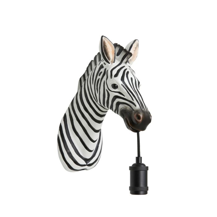 Wall lamp 34,5x16x24,5 cm ZEBRA black-white