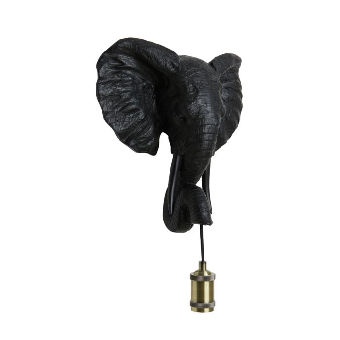 Wall lamp 35x13x36 cm ELEPHANT matt black