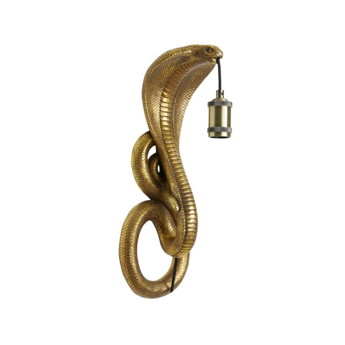 Wall lamp 18,5x18x52 cm SNAKE antique bronze