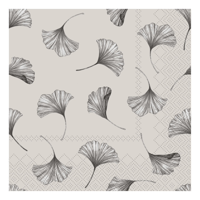 Napkin w. leaves