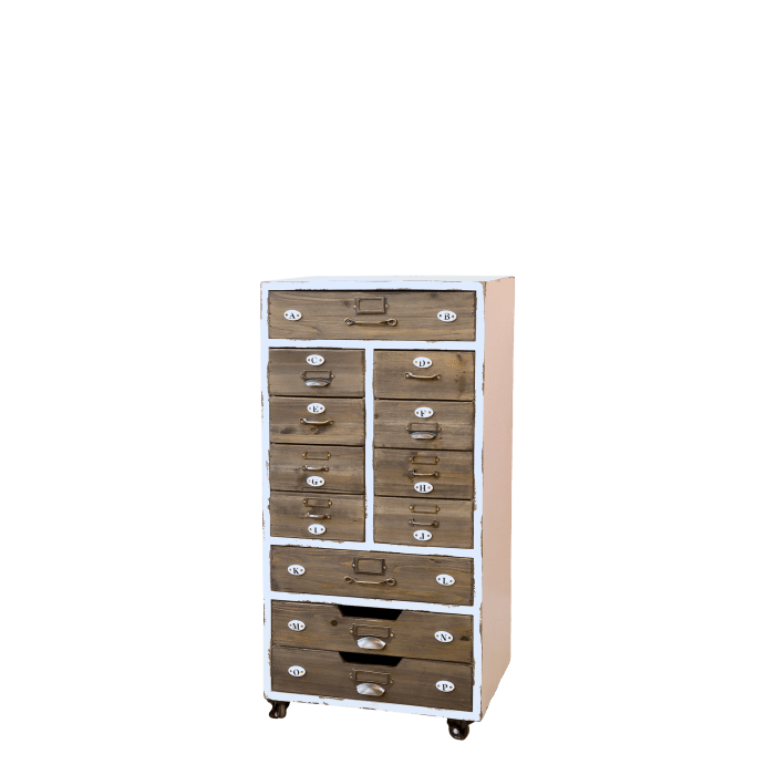 Old French Chest of Drawers w. 12 drawers