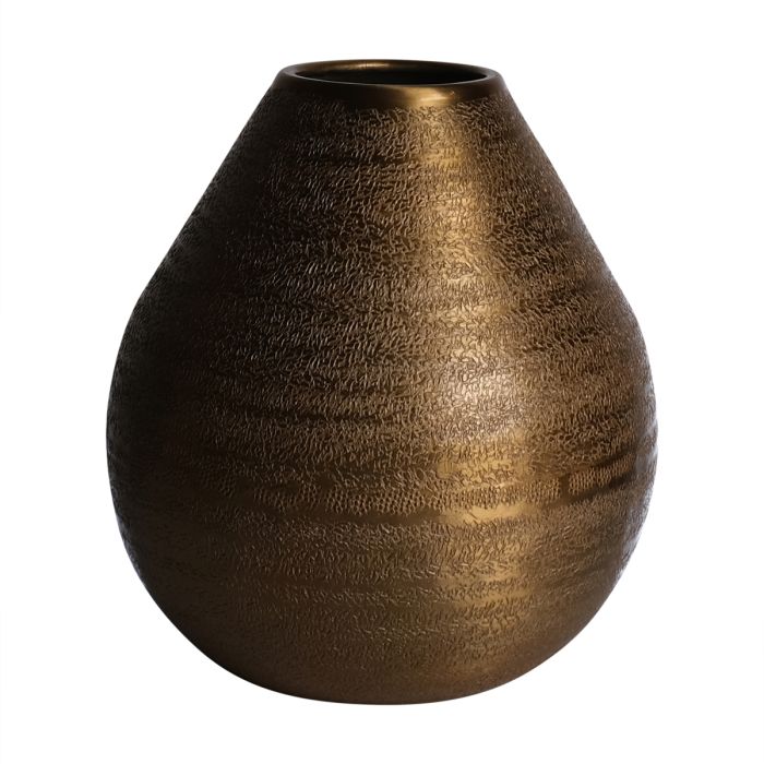 Metal Vase Jamie Gold H21 D21