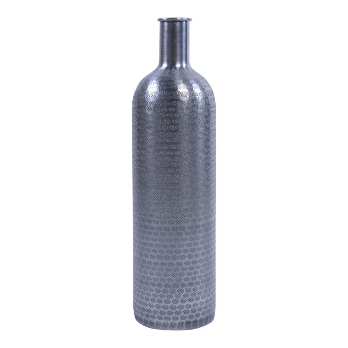 Metal Bottle Vase Lola Silver H40,5 D12