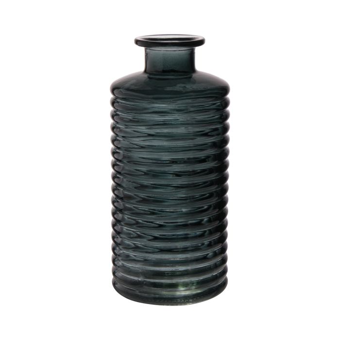 Line Bottle Vase pine green h31 d14,5