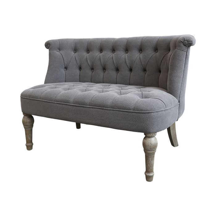 French Sofa in linen fabric 2 seats