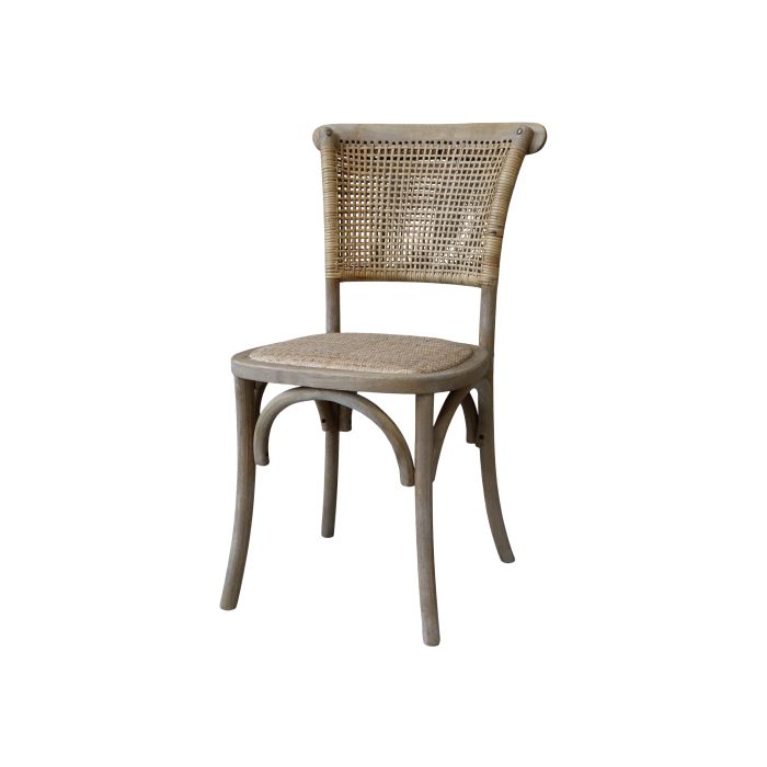 French Chair w. wicker seat & back