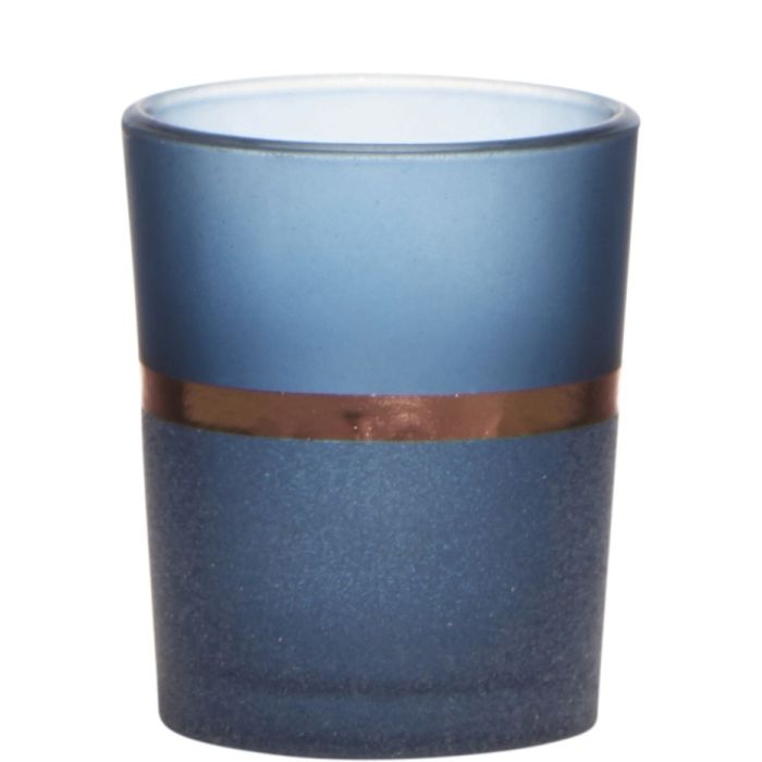 Rim Tealightholder blue h6,5 d5,5