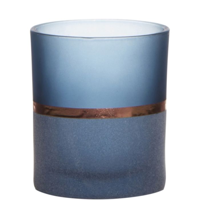 Rim Tealightholder blue h8 d7