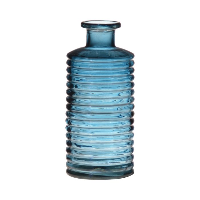 Line Bottle Vase blue h31 d14,5