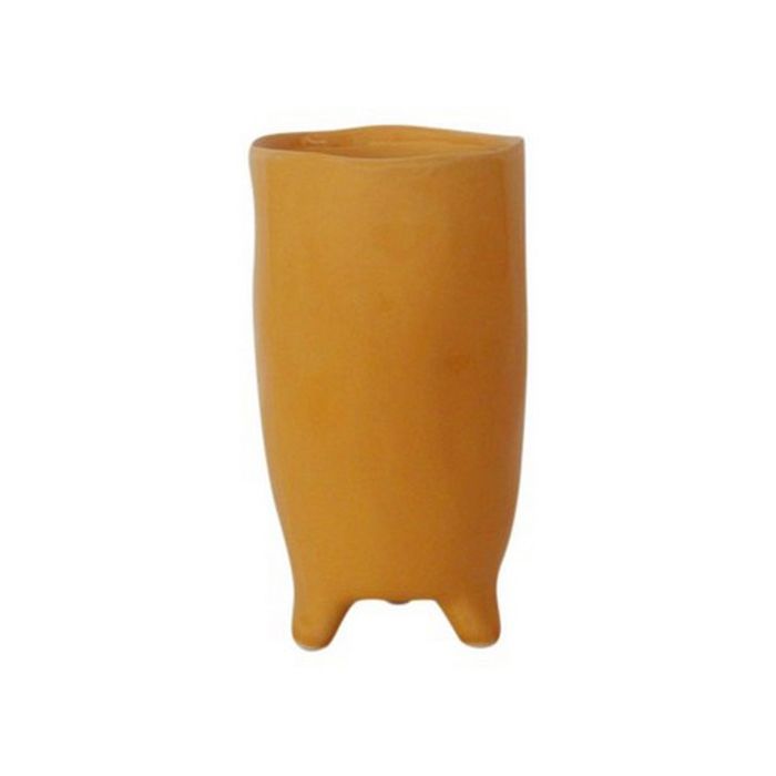 Foot Planter Ceramic amber h20 d11
