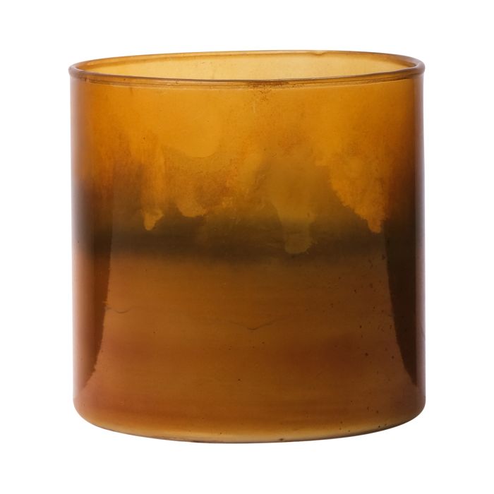 Tealightholder gold amber h10 d10