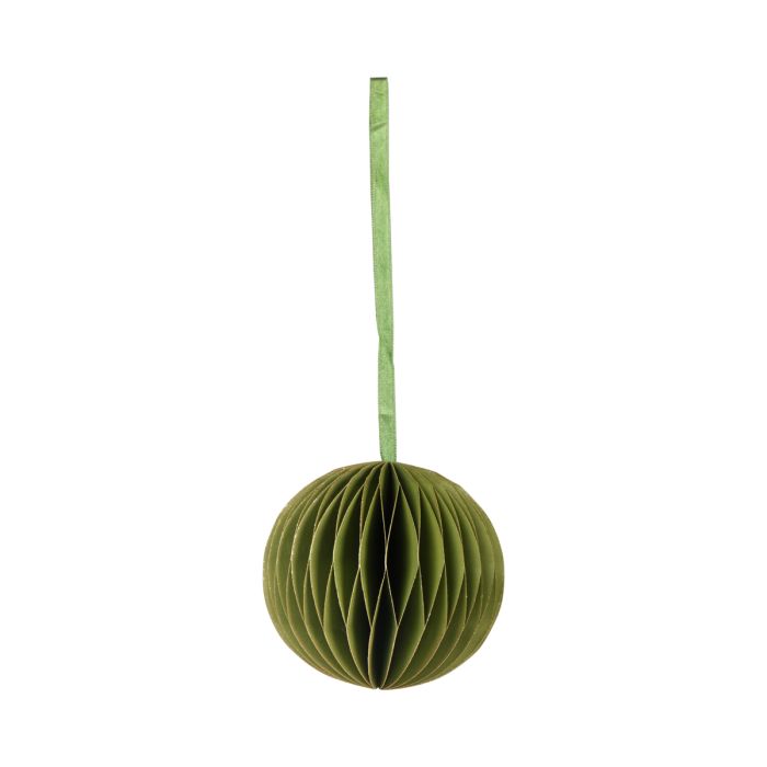 Honeycomb Ball Decorative paper ornament groen 8cm