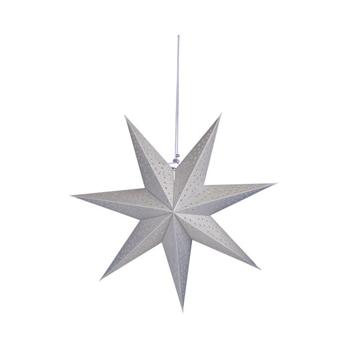 Paper Dots Star Decorative paper ornament silver glitter 45cm