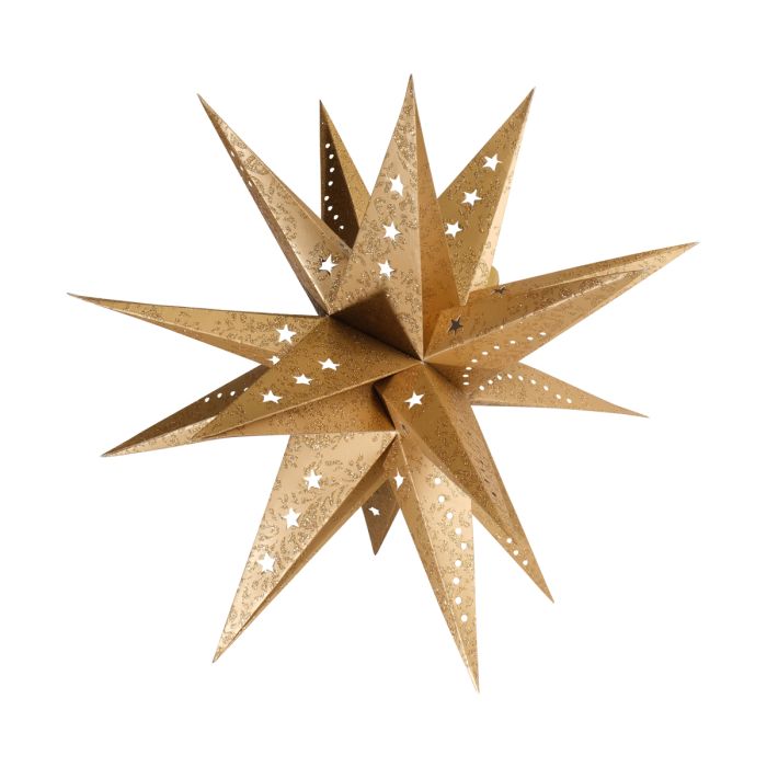 Christmas Multipointer goud Decorative paper star star gold 40cm