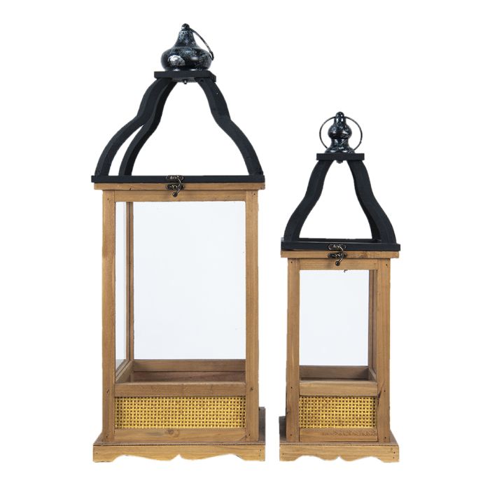 Lantern 26x26x70 / 18x18x53 cm (2) - set (2)