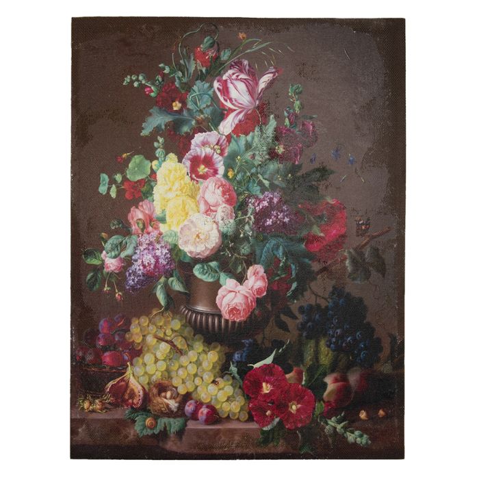 Painting with flowers and fruit 60x3x80 cm - pcs     