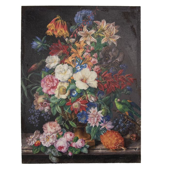 Painting vase with flowers 55x3x73 cm - pcs     