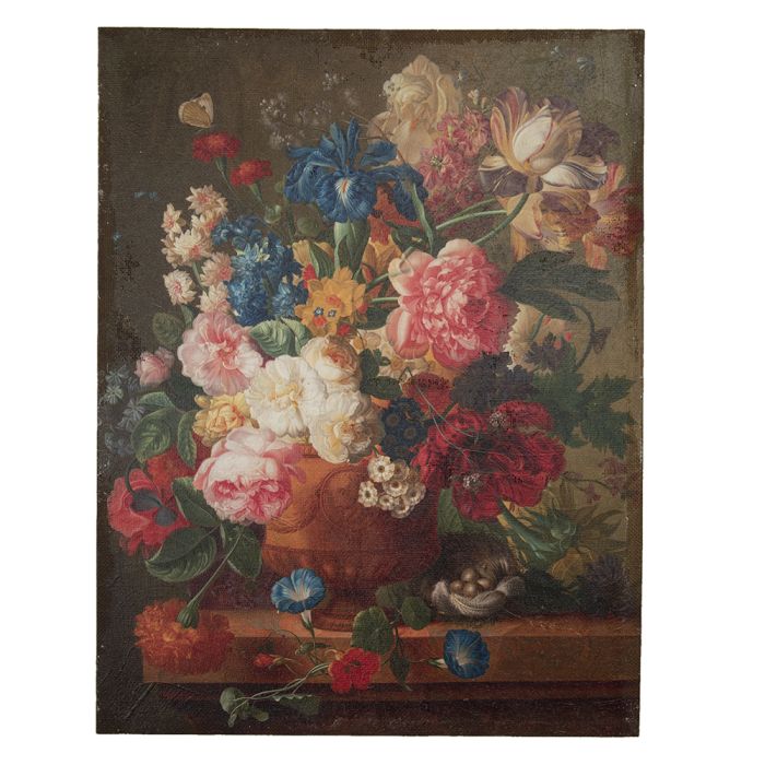 Painting vase with flowers 55x3x73 cm - pcs