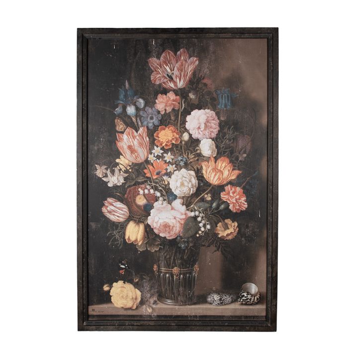 Painting vase with flowers 80x2x120 cm - pcs     