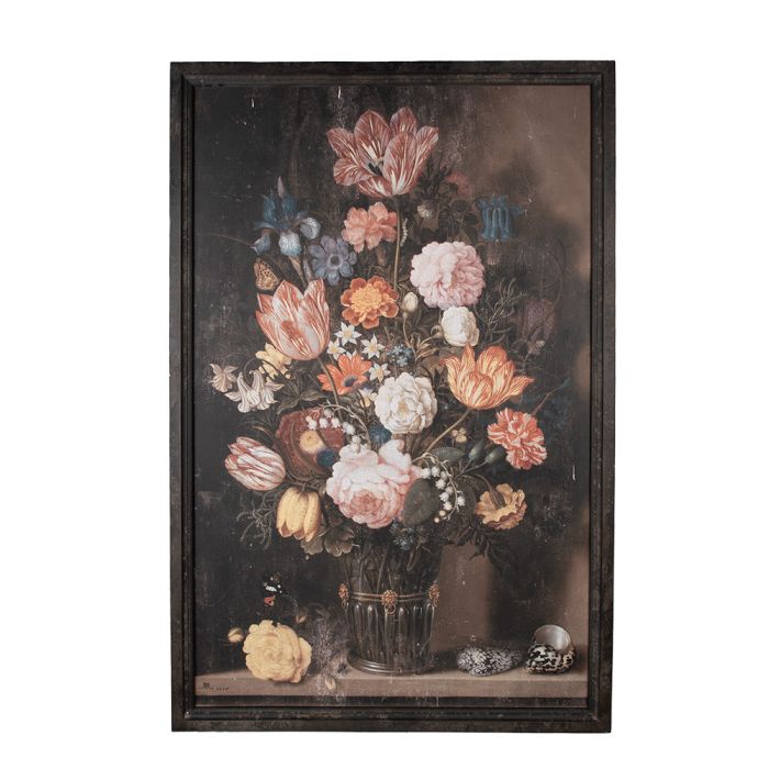 Painting vase with flowers 80x2x120 cm - pcs