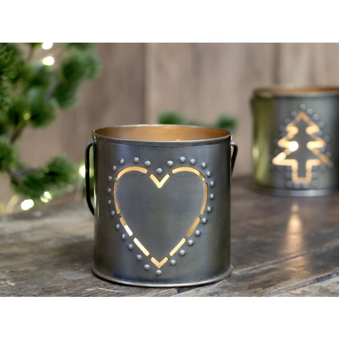 Hurricane w. handle & heart décor