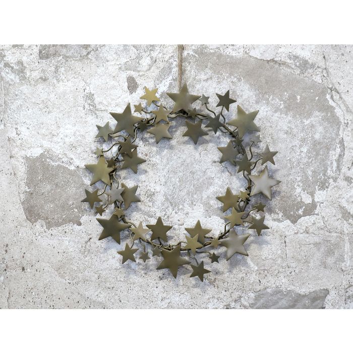 Wreath w. stars for hanging