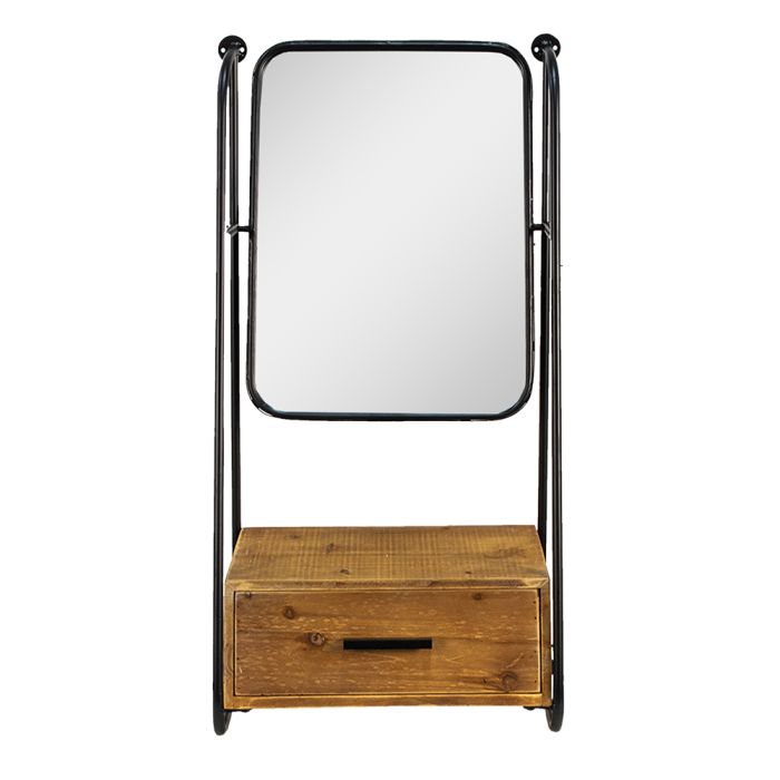 Mirror with shelf 46x27x90 cm - pcs     