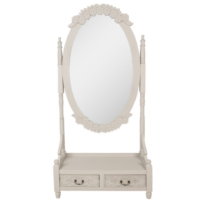 Mirror with drawer 85x30x180 cm - pcs