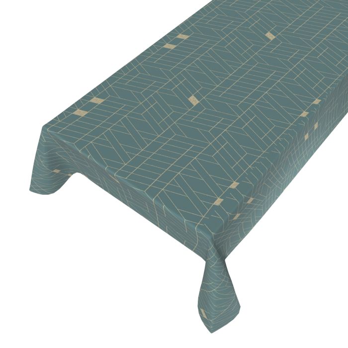 Grace Pvc Tablecloth donker blue 140cmx20mtr